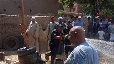 نفوق 5 رؤوس ماشية.. حريق يلتهم حظيرة مواشي في قنا