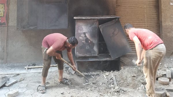 جانب من الحريق 