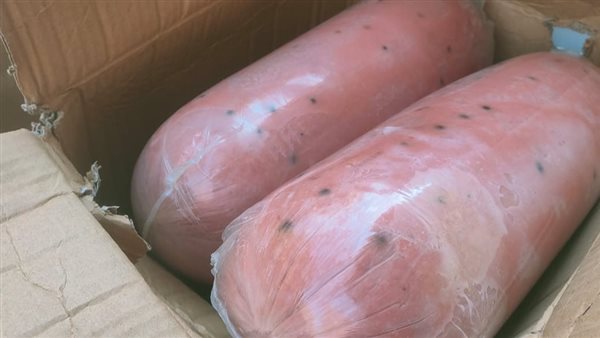 ضبط لحوم مصنعة غير