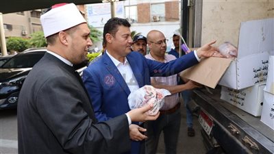 استلام 2 طن لحوم من صكوك الأضاحي لتوزيعها على الأسر الأولى بالرعاية بالمنوفية