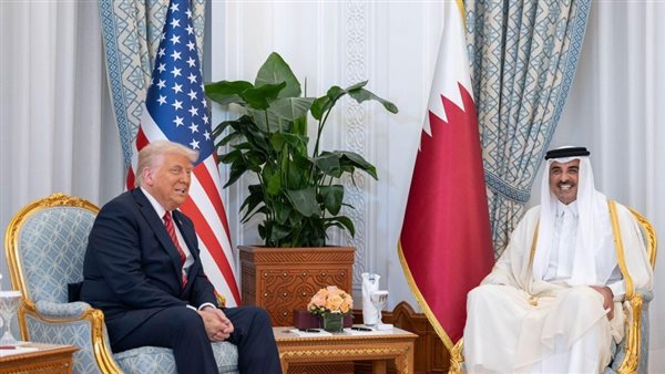 أمير دولة قطر وترامب
