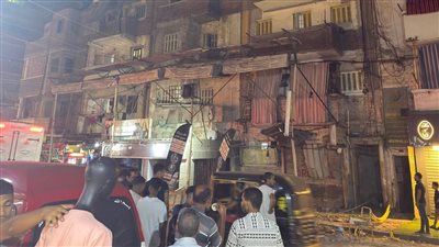 إصابة سيدة في انهيار شرفة عقار بمينا البصل بالإسكندرية