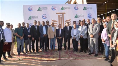 محافظ أسيوط يشارك في وضع حجر الأساس لأول مجمع سكني مشترك لنقابتي الأطباء والمهندسين بمدينة ناصر الجديدة
