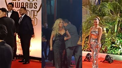 نجلاء بدر ونيكول سابا وأحمد رزق.. تألق النجوم على ريد كاربت حفل توزيع جوائز دير جيست