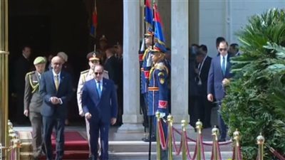 السيسي يستقبل رئيس سنغافورة بقصر الاتحادية