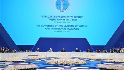 ‏وكيل الأزهر في مؤتمر زعماء الأديان بكازاخستان: ‏الشعوب لن تنسى اغتصاب الصهاينة لأرض ‏غالية بها قبلتنا الأولى‏