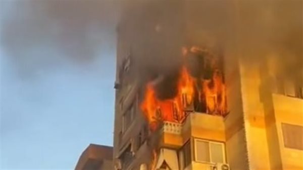  حريق شقتين سكنيتين