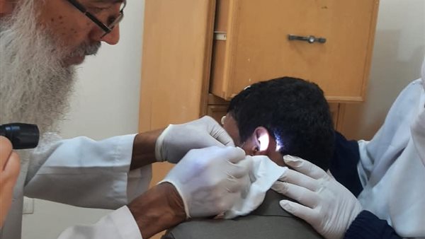 جانب من القافلة الطبية