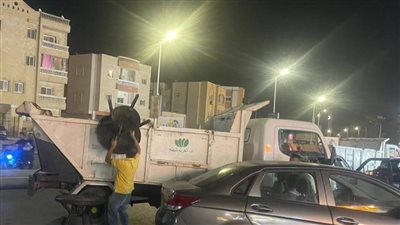 جهاز العبور يشن حملة لإزالة الإشغالات والباعة الجائلين ونباشي القمامة