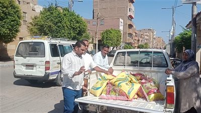 ضبط نصف طن دقيق مدعّم وعلف دواجن مجهول المصدر في إسنا بالأقصر