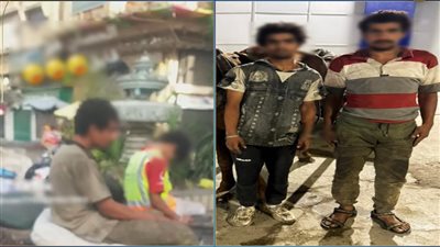 القبض على شخصين استقلا عربة كارو تحت تأثير المخدرات في الوراق 