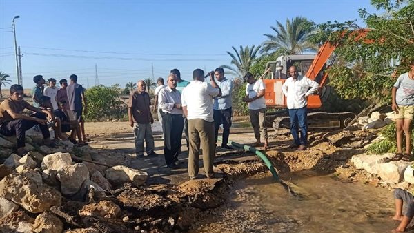 إصلاح خط مياه 