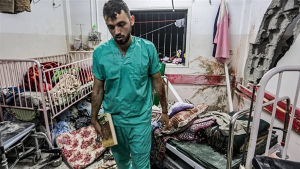 قصف مستفى في غزة