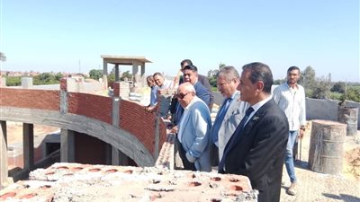 النبراوي وعرفات وطلبة يتفقدون موقع إنشاء نادي المهندسين في الغربية