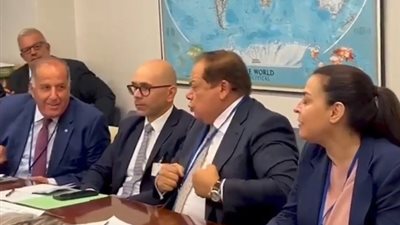 مشادة بين النائب محمد أبو العينين ومندوب إسرائيل في اجتماع برلمان البحر المتوسط بسبب غزة