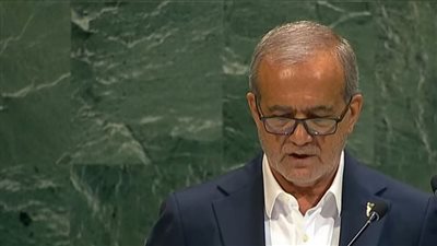 رئيس إيران من الأمم المتحدة: لا نسعى لتصنيع قنبلة نووية.. ومن يرغبون في زعزعة الاستقرار يصدقون أكاذيب إسرائيل