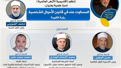 ندوة علمية بأكاديمية الأزهر العالمية حول “المسكوت عنه في قانون الأحوال الشخصية” الأربعاء المقبل