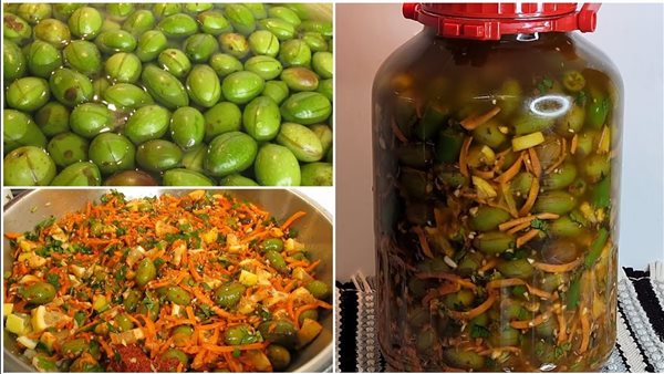 طريقة تخليل الزيتون