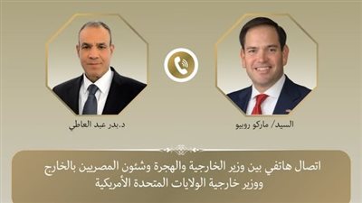 وزير الخارجية ونظيره الأمريكي يتباحثان حول خطة ترامب لوقف حرب غزة