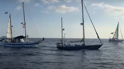 تعرضت فيها أساطيل سابقة لهجوم إسرائيلي.. أسطول الصمود يعلن عن دخوله المنطقة عالية المخاطر مع اقترابه من غزة