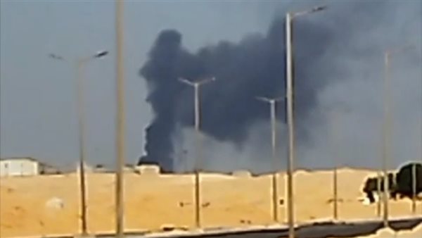 حريق في أرض فضاء