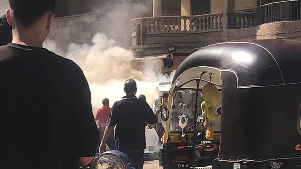 حريق سيارة مندوب