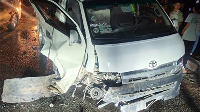 إصابة 7 أشخاص في حادث تصادم ميكروباص وسيارة ملاكي بكفر الشيخ