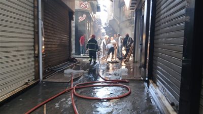 السيطرة على حريق بمحل عطارة في عين شمس 