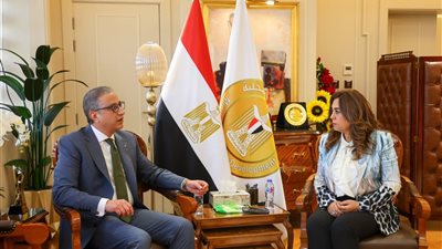 وزيرة التنمية المحلية تتابع مع محافظ الفيوم الموقف التنفيذي للمشروعات الخدمية