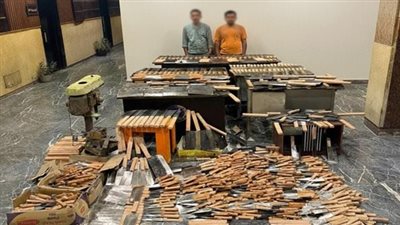 ضبط شخصين أدارا ورشة لتصنيع الأسلحة البيضاء بالجيزة