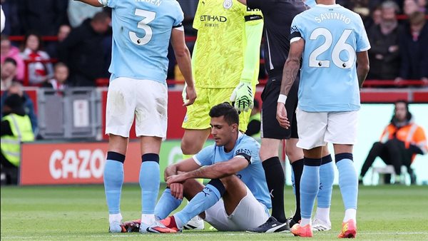 رودري من مباراة مانشستر