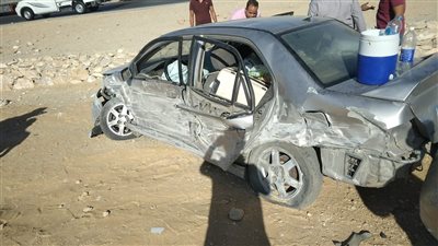 إصابة 3 أشخاص في حادث انقلاب سيارة بأسيوط