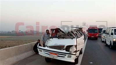 ننشر أسماء مصابي حادث تصادم طريق شبرا بنها الحر