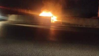 تفاصيل احتراق 10 ملايين جنيه في حادث انقلاب سيارة تاجر ذهب على الطريق الصحراوي بسوهاج