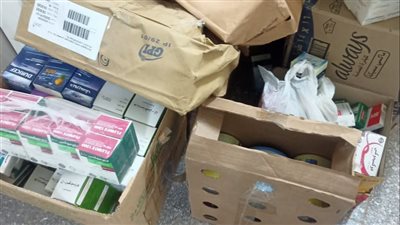 ضبط مخزن أدوية غير مرخص يحتوي على عقاقير مخدرة وسجائر مجهولة المصدر بالغنايم في أسيوط