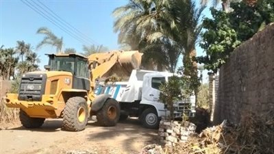 محافظ أسيوط: حملات مكثفة بالغنايم لرفع 66 طن مخلفات وزراعة الأشجار وتحسين المظهر الجمالي