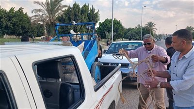 استمرار الحملات المكبرة لإزالة الإشغالات وضبط المخالفين بمدينة العبور