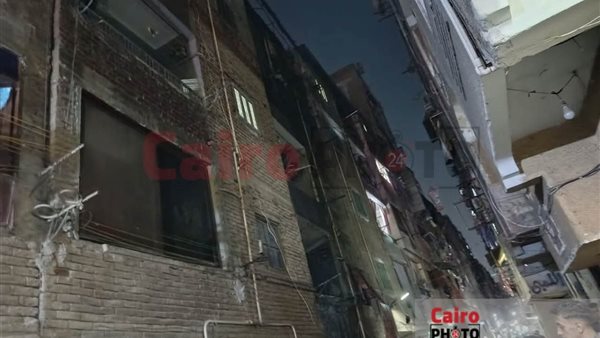 آثار حريق عقار مكون