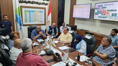 رئيس مياه سوهاج يترأس لجنة الأزمات لمتابعة الاستعداد المبكر لمواجهة الأمطار في فصل الشتاء 