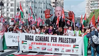 احتجاجات قوية قبل إحدى مباريات السلة في إسبانيا دعمًا لفلسطين | صور