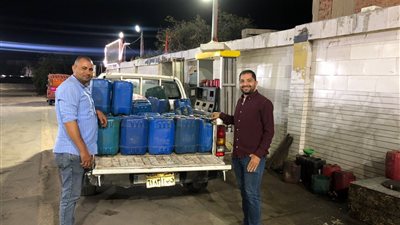 ضبط 440 لتر بنزين قبل بيعها بالسوق السوداء في الفيوم