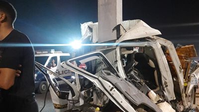 مصرع شخص وإصابة آخر في حادث تصادم على الطريق الدائري عند مدخل مطار القاهرة الدولي