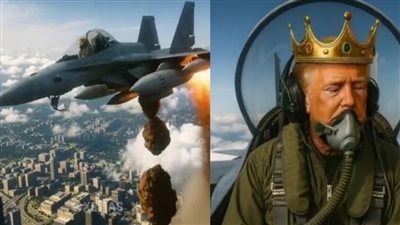 الملك ترامب.. الرئيس الأمريكي ينشر فيديو بالذكاء الاصطناعي وهو يرمي قاذورات على المتظاهرين