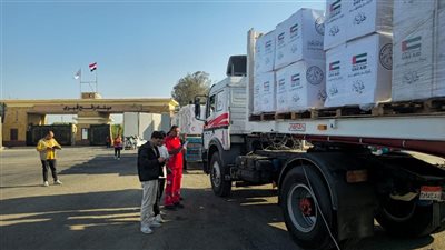 عبور 87 شاحنة إماراتية محملة بالمساعدات إلى غزة خلال أسبوع