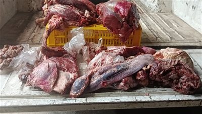 ضبط لحوم ودواجن فاسدة خلال حملة مكبرة على أسواق الفيوم