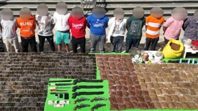 مصرع 4 عناصر إجرامية شديدة الخطورة وضبط 722 كيلو مخدرات وأسلحة بـ88 مليون جنيه