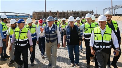 رئيس الهيئة العربية للتصنيع يتفقد أعمال إنشاء مصنع بلقاس للمعالجة الميكانيكية والبيولوجية للمخلفات الصلبة