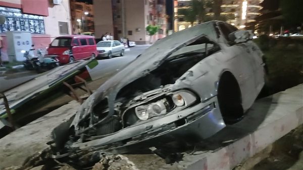 حادث انقلاب سيارة