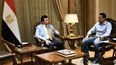 وزير الرياضة يلتقي أحمد الجندي لمتابعة استعداداته لـ أولمبياد لوس أنجلوس