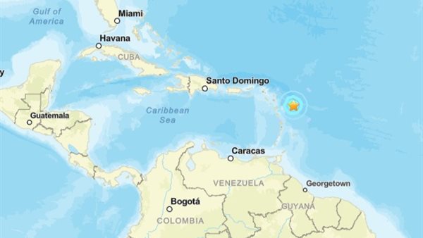 زلزال جزر ليوارد